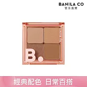 【BANILA CO】玩美PLAY 4色眼影盤7g(烤奶棕)