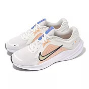 Nike 慢跑鞋 Wmns Quest 5 女鞋 白 橘 輕量 回彈 路跑 訓練 運動鞋 DD9291-103