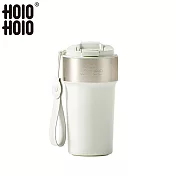 【HOLOHOLO】LATTE CUP 吸管保溫拿鐵杯（500ml／2色） 白色