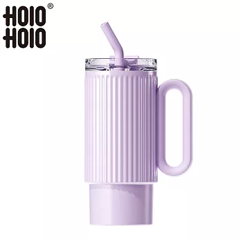 【HOLOHOLO】ROME CUP 大容量吸管保溫羅馬杯（1000ml／4色） 紫色