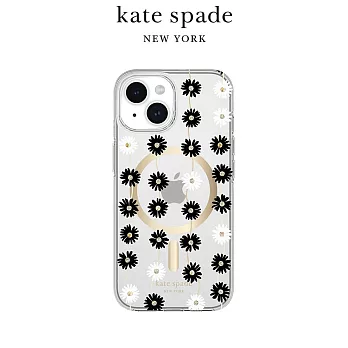 【kate spade】iPhone 15系列 MagSafe 精品手機殼 雛菊花戀 iPhone 15