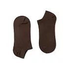 WARX除臭襪 薄款經典素色船型襪-棕咖 M22-25cm