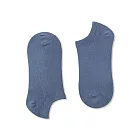 WARX除臭襪 薄款經典素色船型襪-霧藍 M22-25cm
