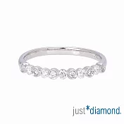 【Just Diamond】18K金 永恆物語鑽石戒指(港圍) 9 白金