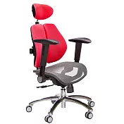 GXG 高雙背網座 電腦椅(鋁腳/摺疊滑面扶手)  TW-2804 LUA1J