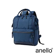 anello EXPAND3 旗艦店限定版 防潑水機能性 口金後背包 Small size- 深藍