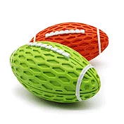 寵物磨牙發聲橄欖球造型玩具 橘色(大款)
