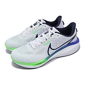 Nike 慢跑鞋 Vomero 17 男鞋 白 藍 輕量 回彈 ZoomX 路跑 運動鞋 FB1309-100