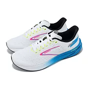 Brooks 競速跑鞋 Hyperion 男鞋 白 藍 彈力 緩衝 輕量 路跑 競訓 運動鞋 1104071D120