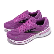 Brooks 慢跑鞋 Adrenaline GTS 23 女鞋 紫 黑 腎上腺素 回彈 輕量 路跑 運動鞋 1203811B510