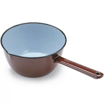 《IBILI》琺瑯牛奶鍋(棕18cm) | 醬汁鍋 煮醬鍋 牛奶鍋