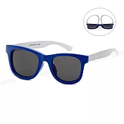 【SUNS】時尚頂級兒童休閒太陽眼鏡 輕量超彈性鏡架 2-10歲適用 抗UV400【0022】 藍色