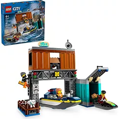 樂高LEGO 城市系列 ─ LT60417 警察快艇和壞蛋藏身處