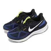 Nike 慢跑鞋 Air Zoom Structure 25 男鞋 黑 白 藍 氣墊 緩震 運動鞋 DJ7883-003