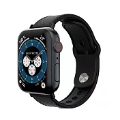 JTLEGEND Apple Watch 42/44/45/49mm Matrix 防潑水錶帶 黑