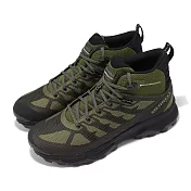 Merrell 戶外鞋 Speed Eco Mid 男鞋 綠 黑 防潑水 抓地 耐磨 郊山 登山鞋 ML037539