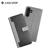 CASE SHOP Samsung A15 前收納側掀皮套- 黑色