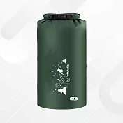 【WOAWOA】5L大容量防水收納袋 (防水 防水手提袋 乾溼分離袋 可折疊防水包 登山包 防水筒 登山 運動) 迷彩綠