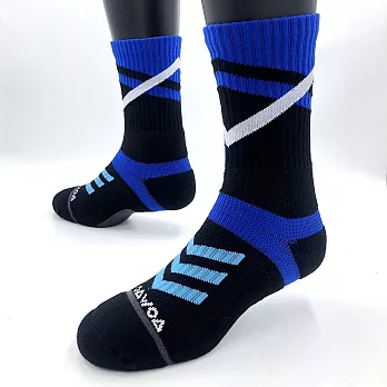 【WOAWOA】能量激發登山襪-高筒-男款｜單雙(健走襪 除臭襪 襪子 男襪 女襪 運動襪) 寶藍色