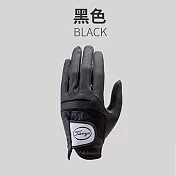 【LOTUS 樂特斯】TTYGJ 高爾夫羊皮手套 配戴左手 黑色23碼