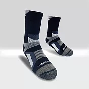 【WOAWOA】銀纖維極致速乾羊毛襪-高筒(單雙) 灰色M(22-24公分)