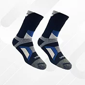 【WOAWOA】銀纖維極致速乾羊毛襪-高筒 藍色L(25-28公分)2入組
