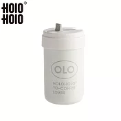 【HOLOHOLO】TONTON PRO 316不鏽鋼吸管保溫杯（380ml／4色） 極簡白