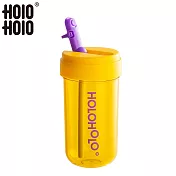【HOLOHOLO】TONTON CUP 吸管兩用隨行杯(450ml/6色) 鳳梨黃