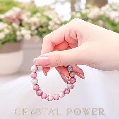 【Crystal Power】薔薇輝石能量水晶手鍊