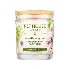 美國PET HOUSE 室內 除臭 寵物香氛蠟燭 240g─檸檬草