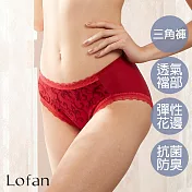 【Lofan 露蒂芬】和煦抗菌無痕小褲(SA2133-VRR) M 紅色