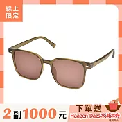 【大學眼鏡】引領時尚UV400太陽眼鏡透綠 2092 透綠
