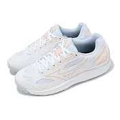 Mizuno 排球鞋 Cyclone Speed 4 女鞋 白 橘 輕量 緩衝 抓地 室內運動 運動鞋 美津濃 V1GC2380-00