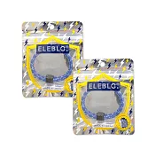 (2袋任選超值組)日本ELEBLO-頂級強效編織紋防靜電手環1入/袋(急速除靜電手環腕帶,髮圈飾品造型配件) EB13-6淺藍*2袋