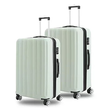 KANGOL - 英國袋鼠海岸線系列ABS硬殼拉鍊24+28吋兩件組行李箱 - 多色可選 粉綠