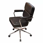 【AUS】輕奢厚實舒適皮革辦公椅/電腦椅-五色可選 黑色