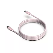 OneMore Allite Easy Cable 磁吸收納編織快充線 USB-C to USB-C 1m 寶寶粉