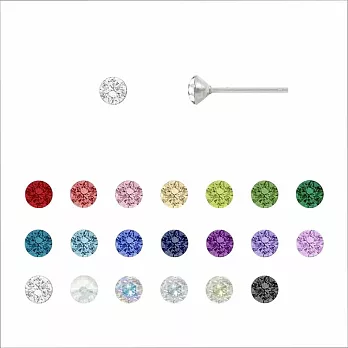 [一年保固][SW 歐洲百年品牌訂製水晶] 無限綻放水晶系列 / [SW Crystal]  Infinite Bloom Crystal Earrings 特殊工藝 - 迷離月光水晶