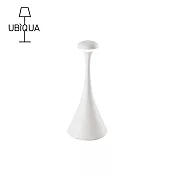 【義大利UBIQUA】Pinup 摩登曲線風USB充電式檯燈(小款)- 純白