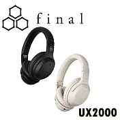Final Audio UX2000 混合式主動降噪 可折疊便攜 耳罩式藍牙耳機 2色 超長200小時待機時間 公司貨保固1年 白色
