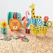 《Rex LONDON》兒童3D立體拼圖(熱帶動物) | 療癒小物 裝飾品 家飾