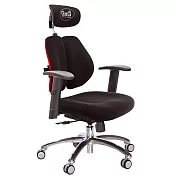 GXG 雙軸枕 雙背電腦椅(鋁腳/SO金屬扶手) 型號2604 LUA5