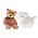 泰迪熊+小灰貓
