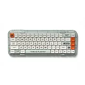 MelGeek Mojo68 Plastic 透明機械鍵盤 [68鍵/Gateron 白軸/三模/英文]