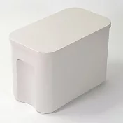 【bestco】日本製霧面耐冷熱附蓋收納盒M 兩色(耐熱100度/耐冷-20度) 米杏白
