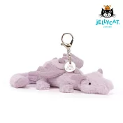 英國 JELLYCAT 鑰匙圈/吊飾 Lavender Dragon Bag Charm 雪龍 (薰衣草紫)