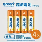 【GREENON】超鹼電池_3號 4入 ( 持久耐用、相容性高、隨裝隨用 )