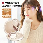 【MONSTER】Open Ear OWS開放式藍牙耳機 AC210 膚白色