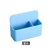 【Cap】磁吸隔板可調整文具收納盒 4入組 藍色