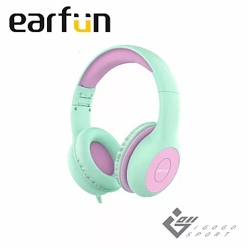 EarFun K1 兒童耳機 綠紫色